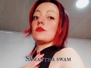 Samantha_swam